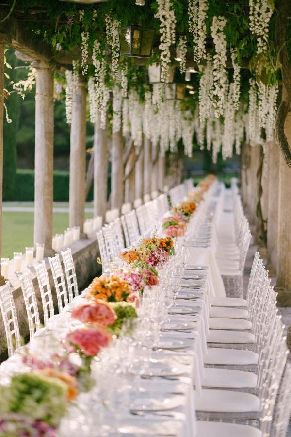 Long wedding table