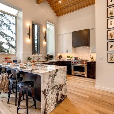 Kitchen in a Park City vacation rental.
