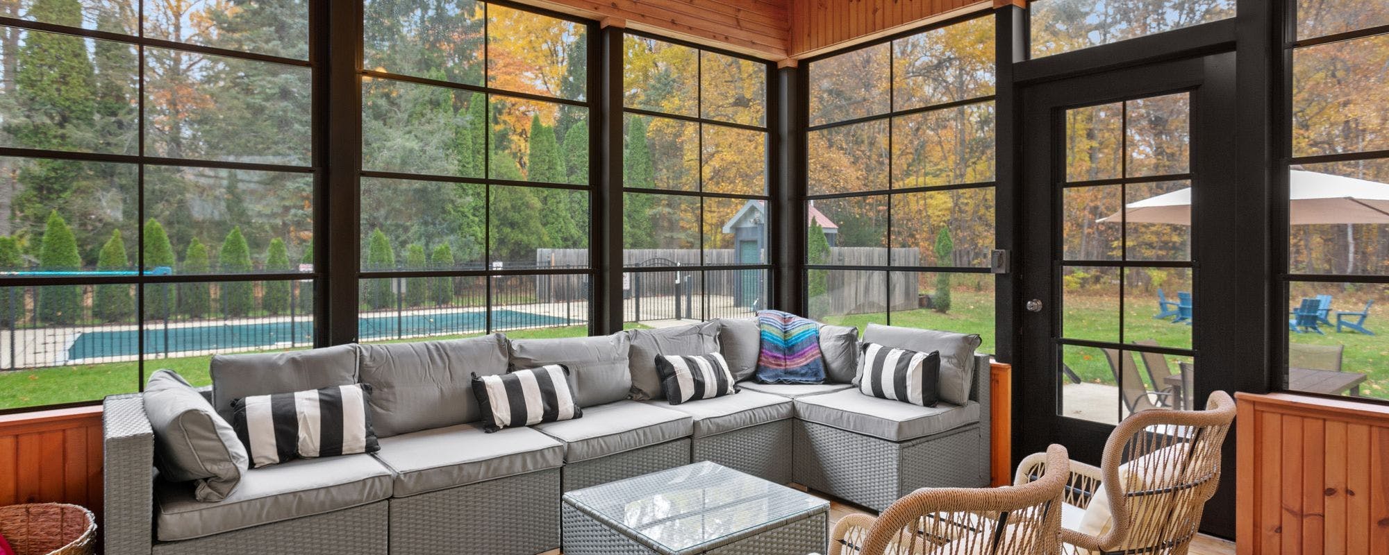 Plenty of outdoor living space at this Southwest Michigan vacation rental