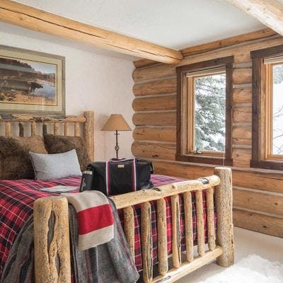 Comfy lodge bedroom