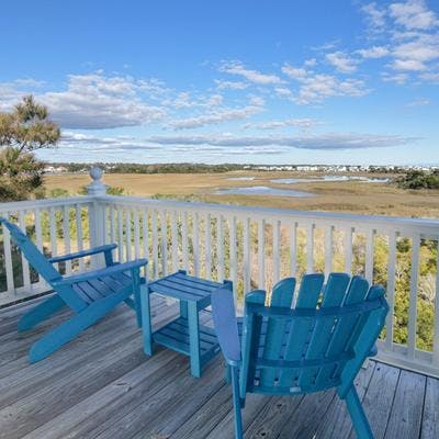 Views from a Holden Beach vacation rental.