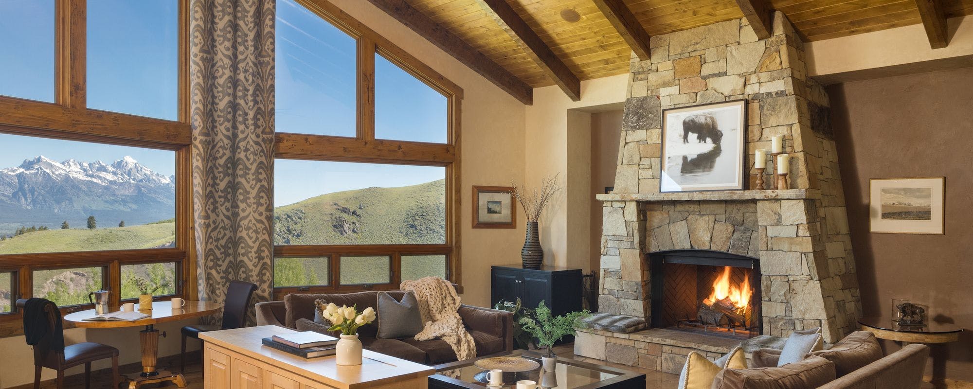 Spectacular views from this Jackson Hole vacation rental